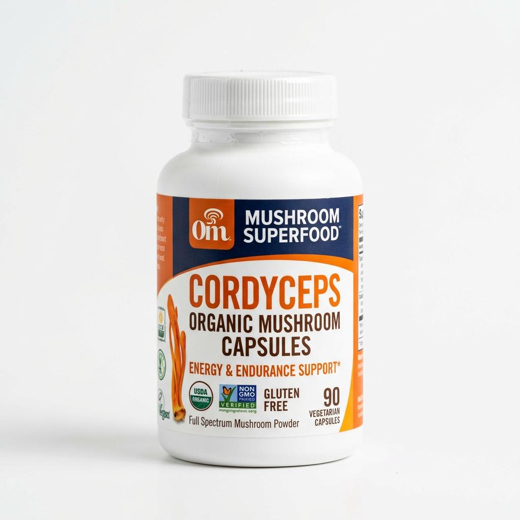 OM Mushrooms Cordyceps Organic Capsules