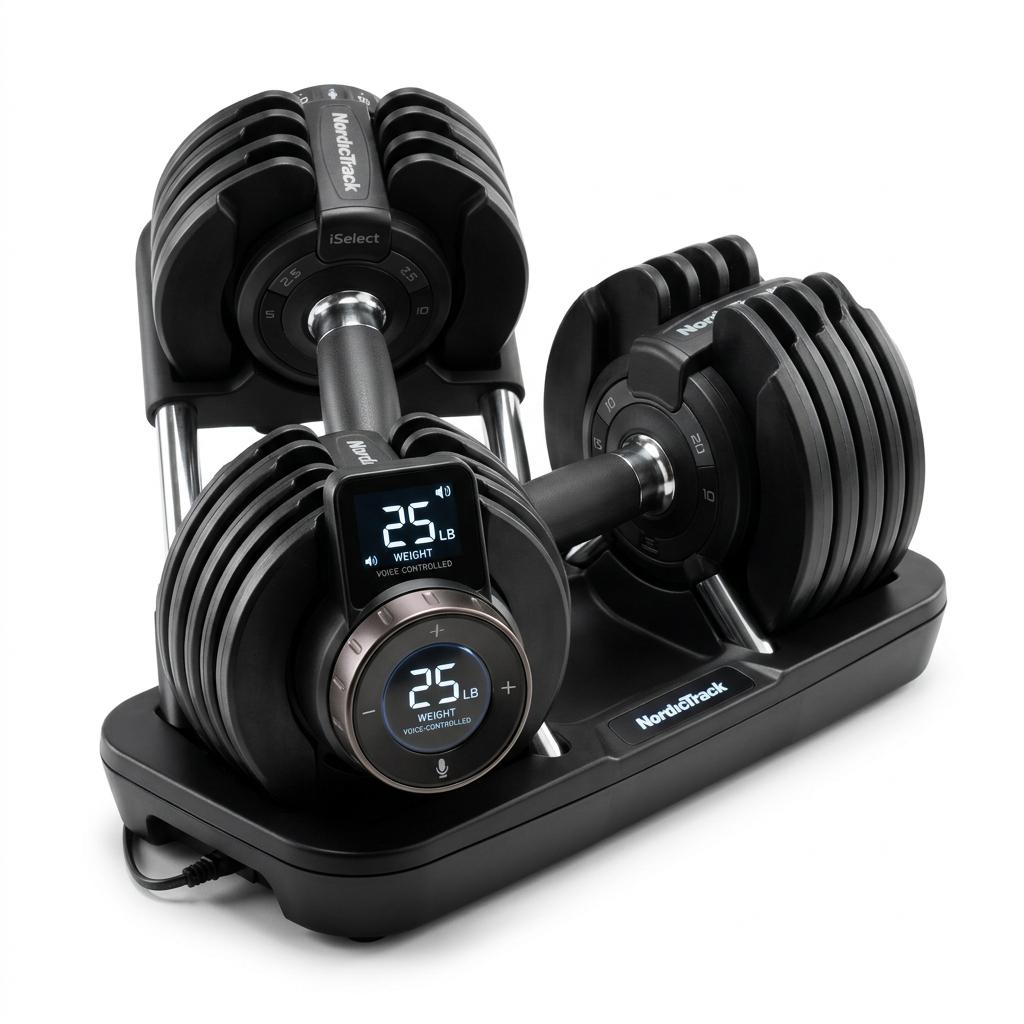 NordicTrack iSelect Voice-Controlled Adjustable Dumbbells