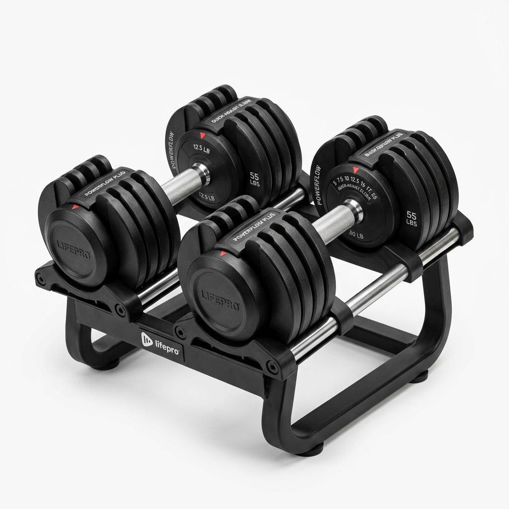Lifepro PowerFlow Plus Adjustable Dumbbells