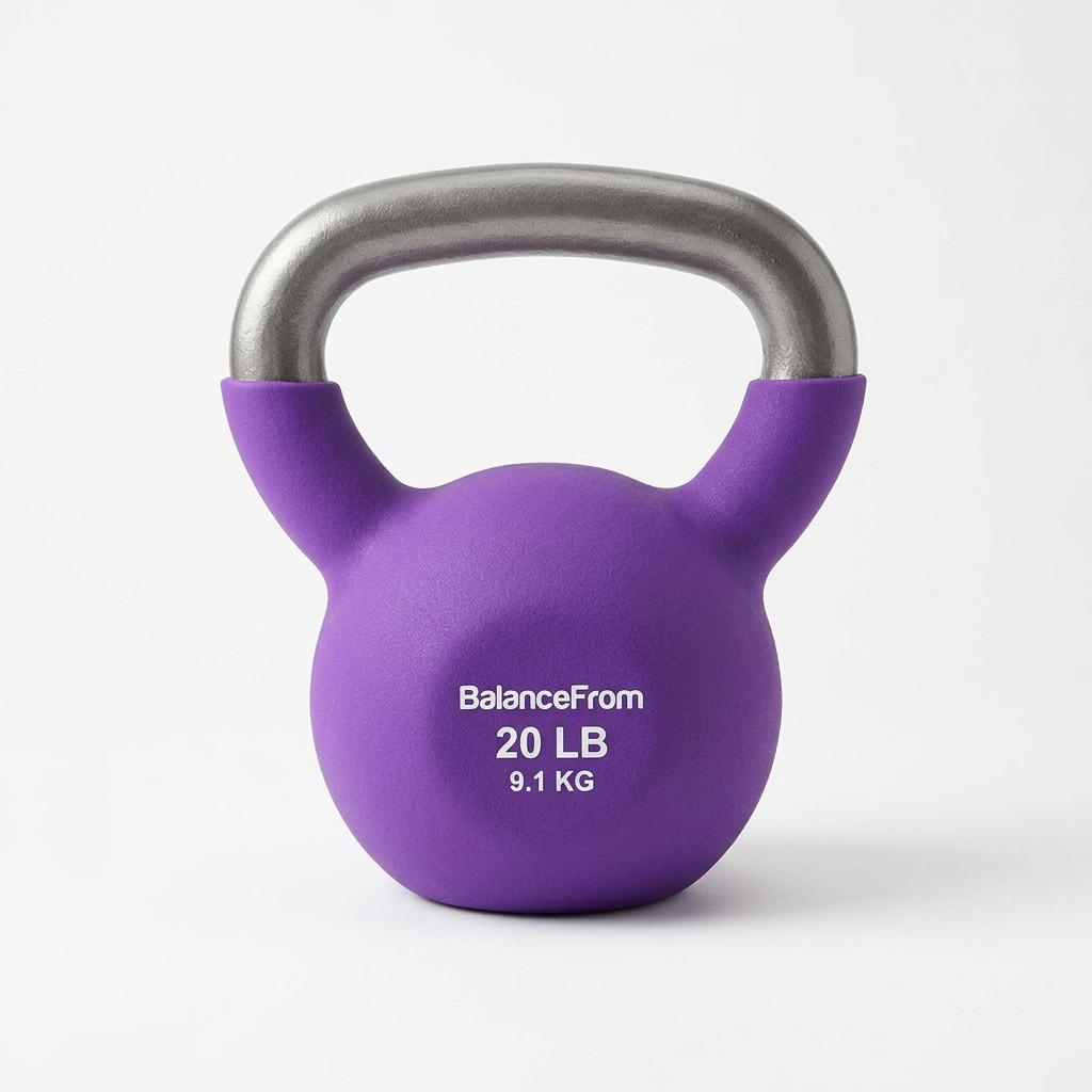 BalanceFrom Wide Grip Vinyl Coated Kettlebell