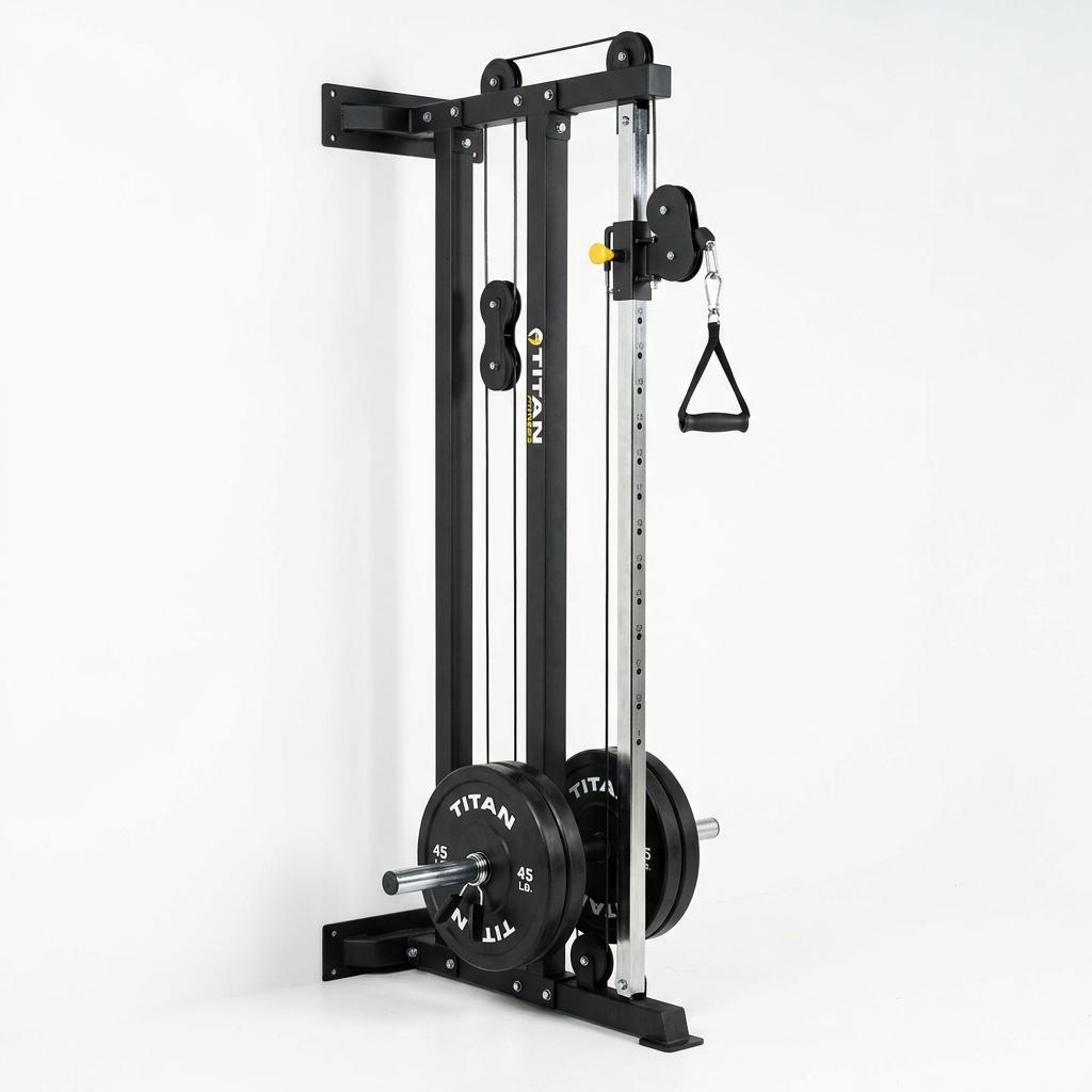 Titan Fitness Wall-Mounted Pulley Tower