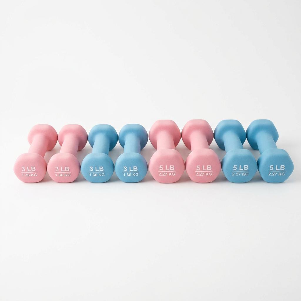 Amazon Basics Neoprene Dumbbells 3lb Pair