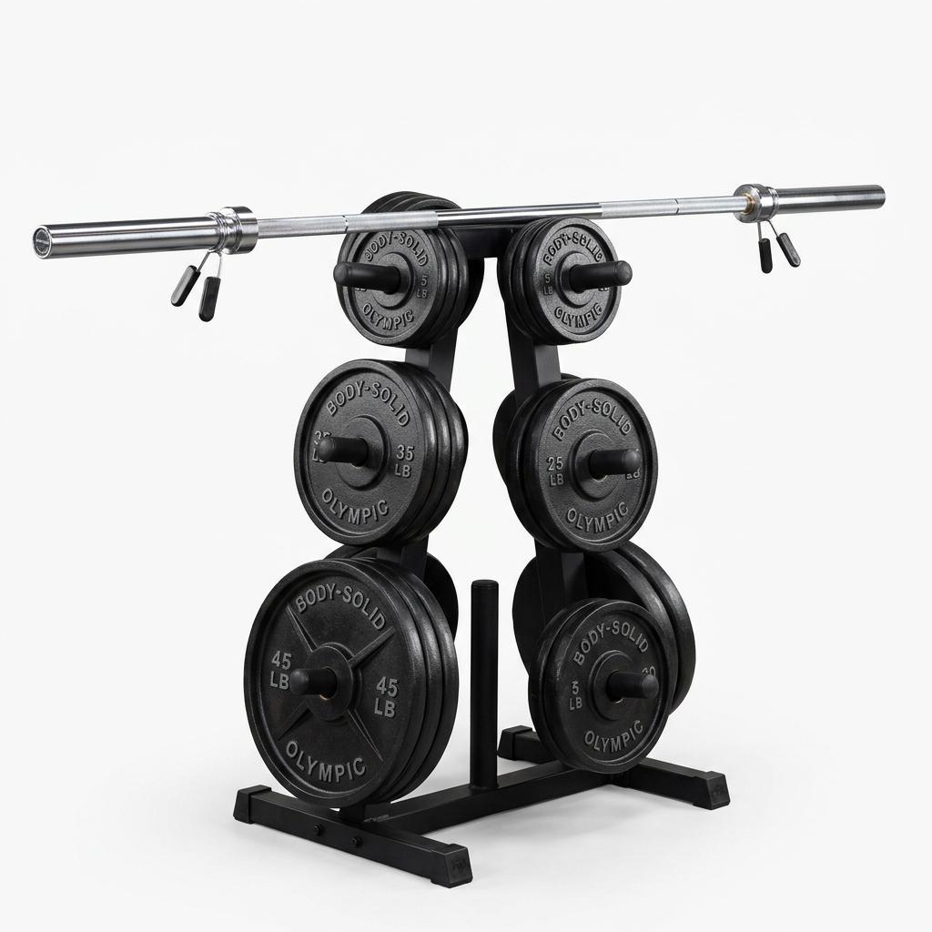 Body-Solid Olympic Set with Tree