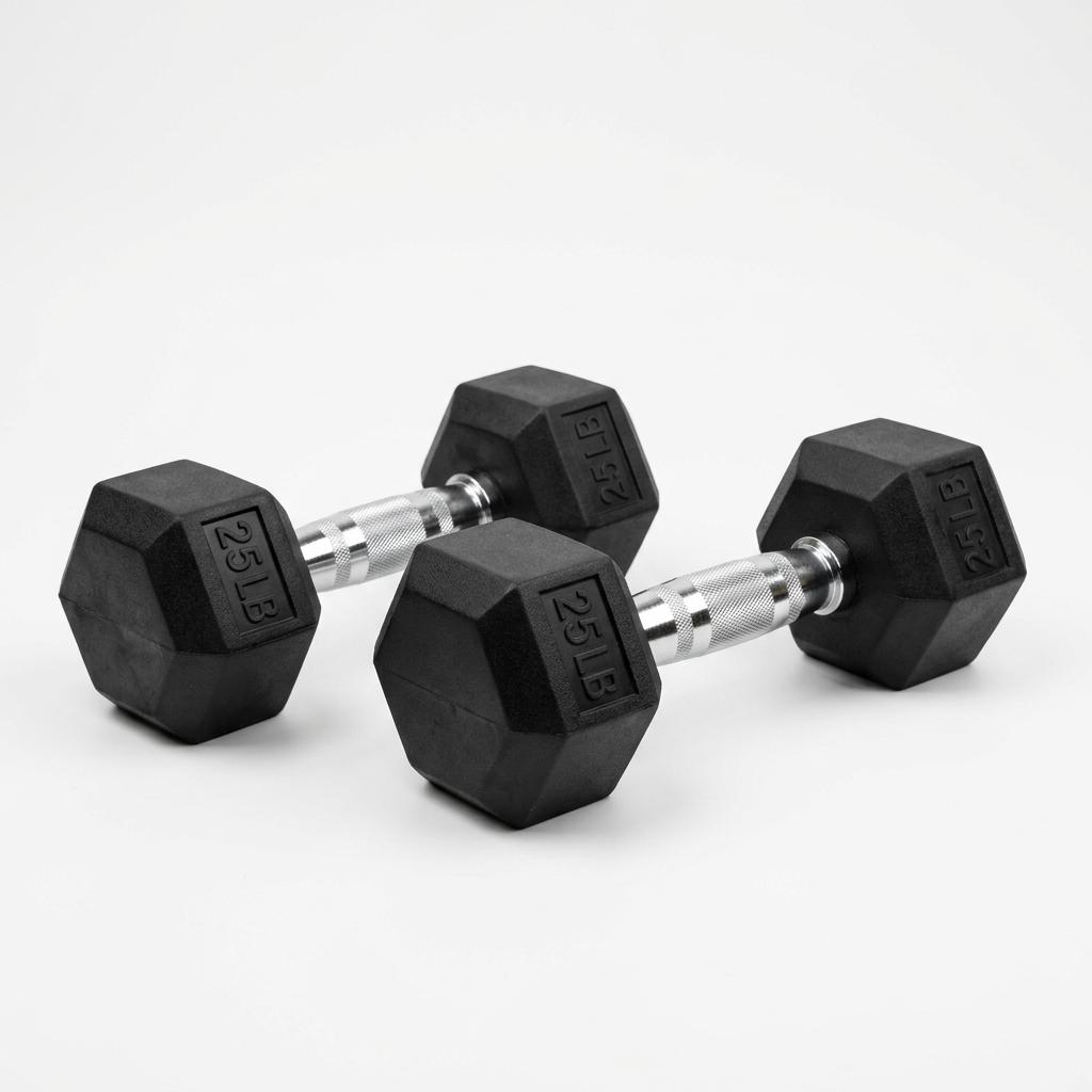 CAP Barbell Rubber Coated Hex Dumbbells (Pair)