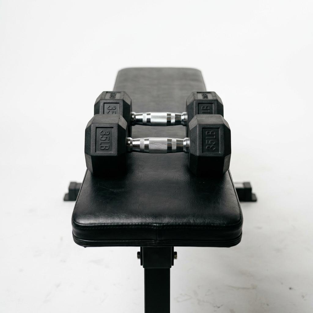 CAP Barbell 35 lb Rubber Hex Dumbbells (Pair)