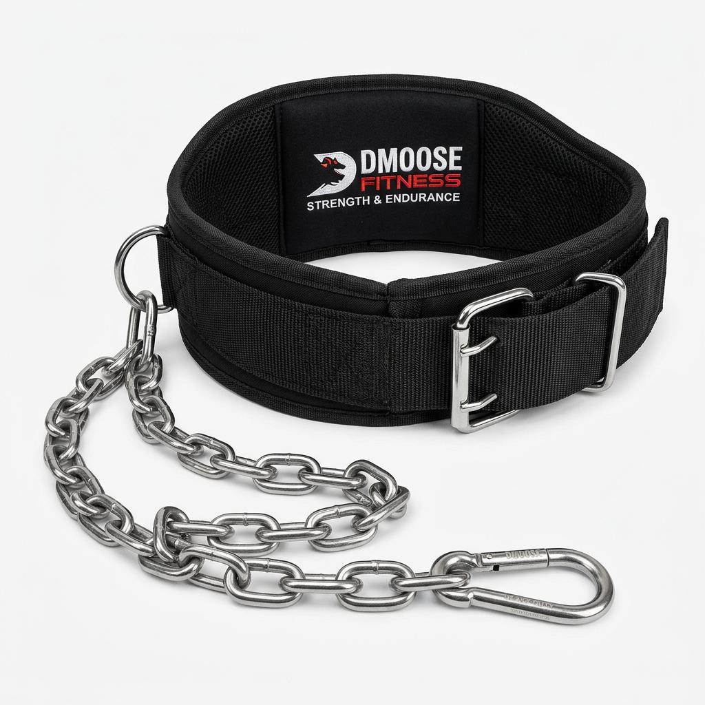 DMoose Fitness Dip Belt with Chain