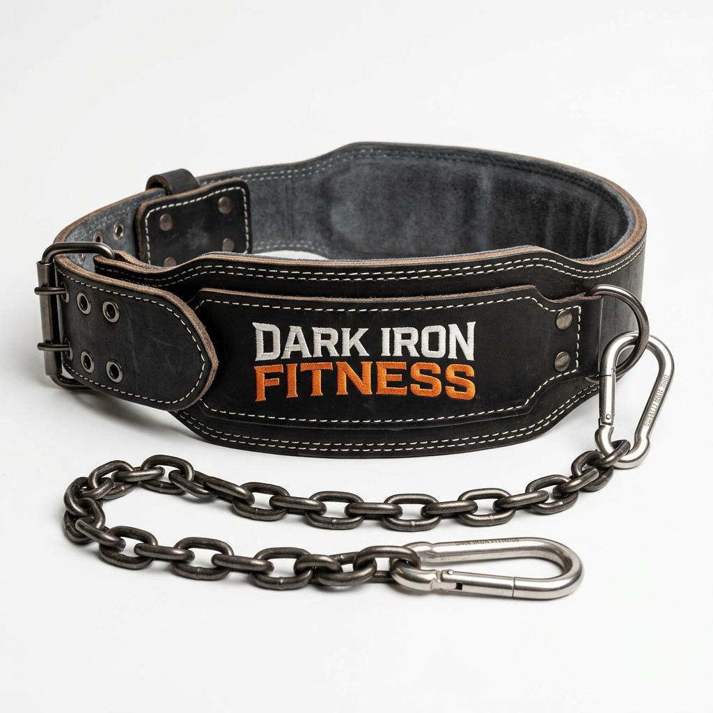 Dark Iron Fitness Leather Dip Belt