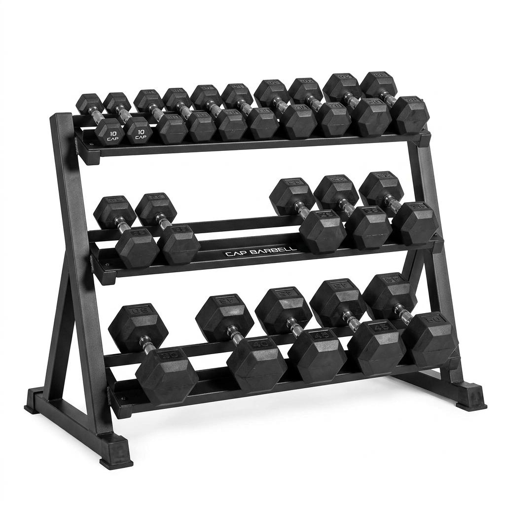CAP Barbell 3-Tier Dumbbell Storage Rack 51-Inch