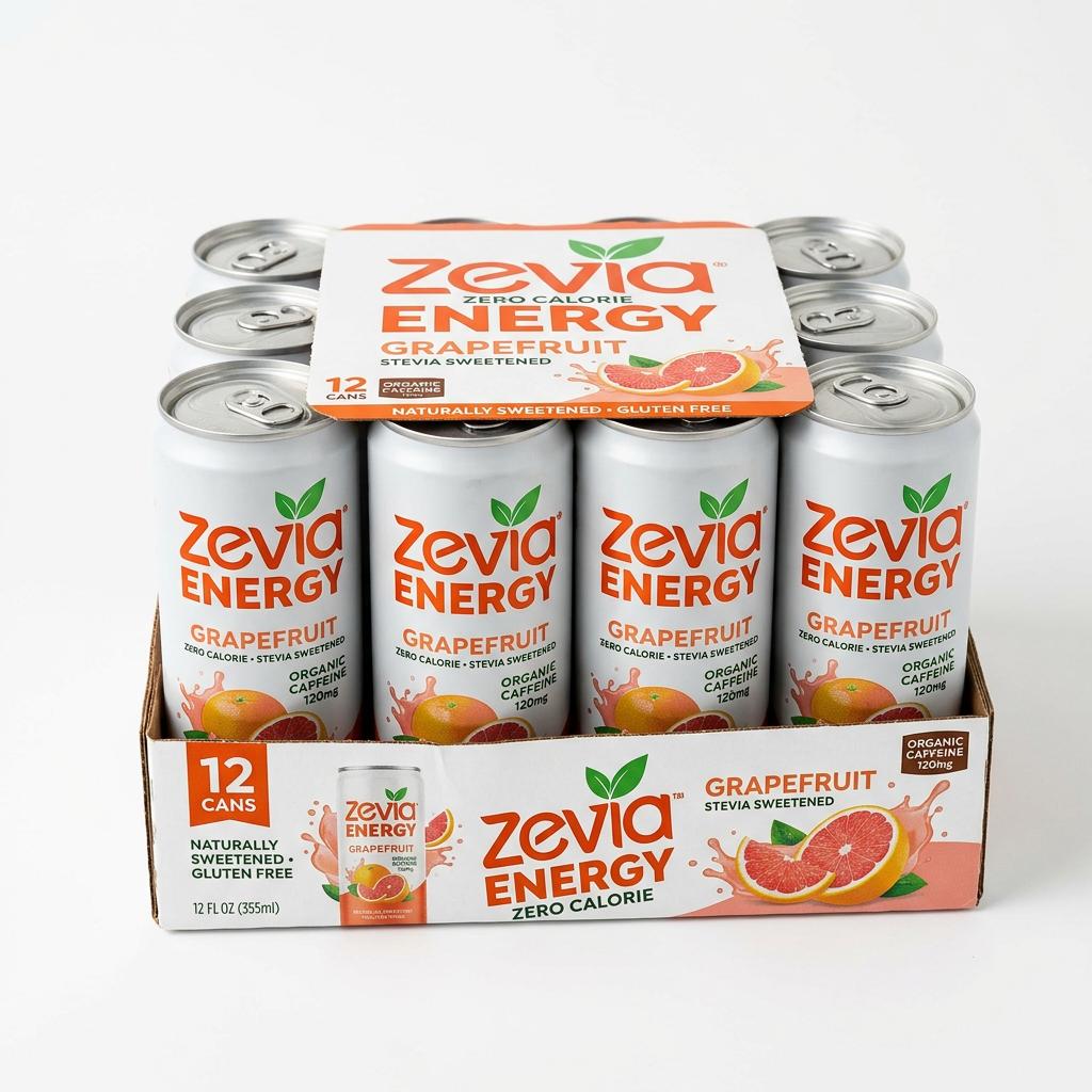 Zevia Zero Calorie Energy Grapefruit