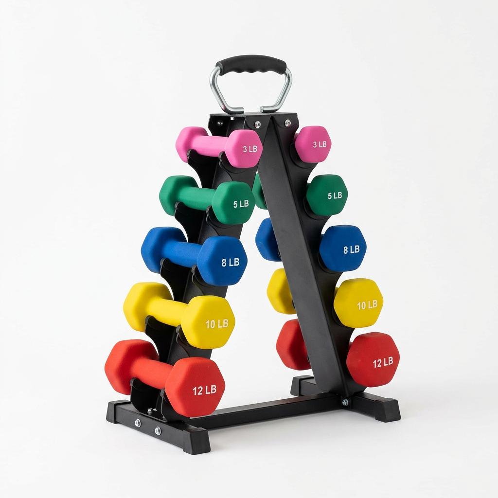 Amazon Basics Neoprene Dumbbells 3-12lb