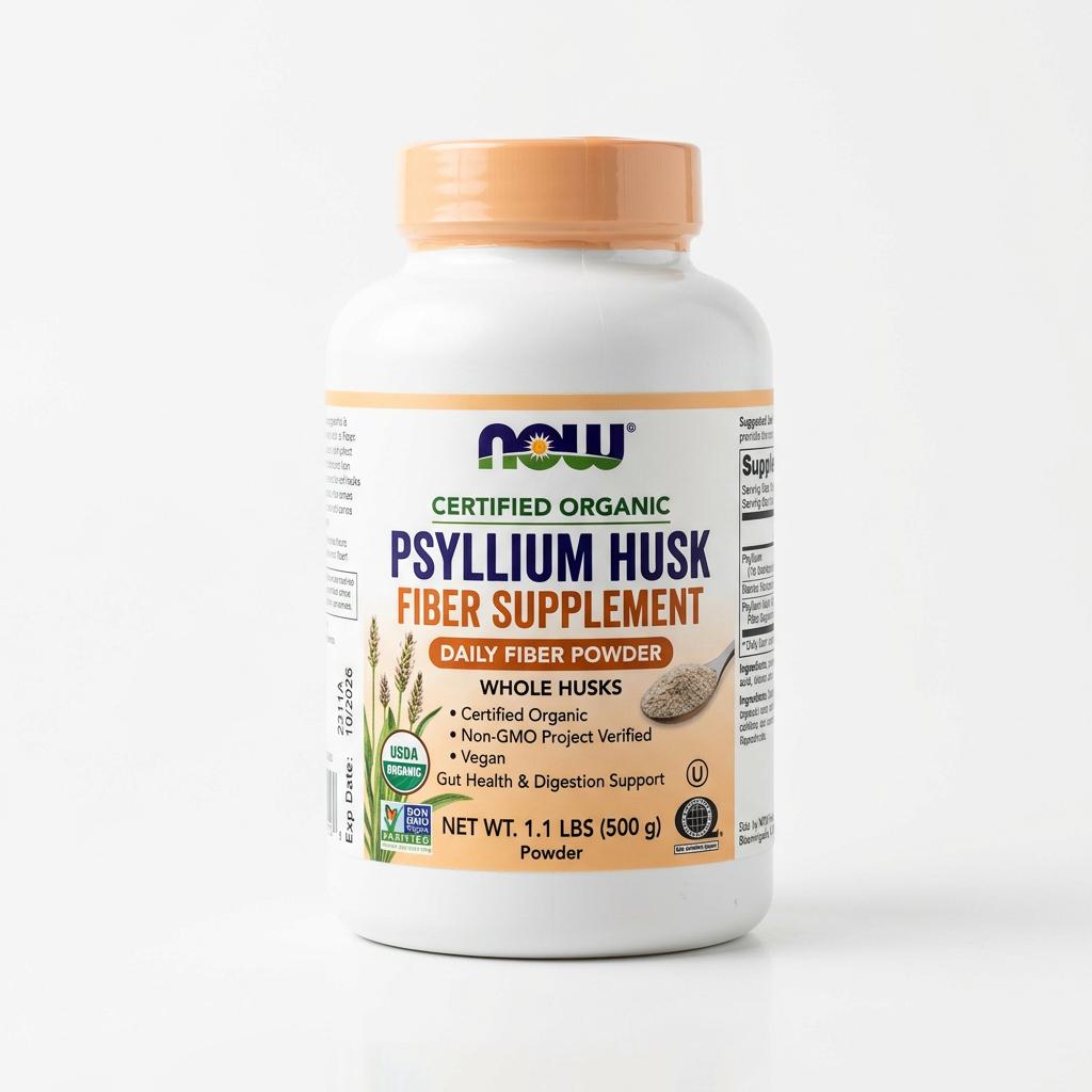 NOW Foods Certified Organic Psyllium Husk Powder