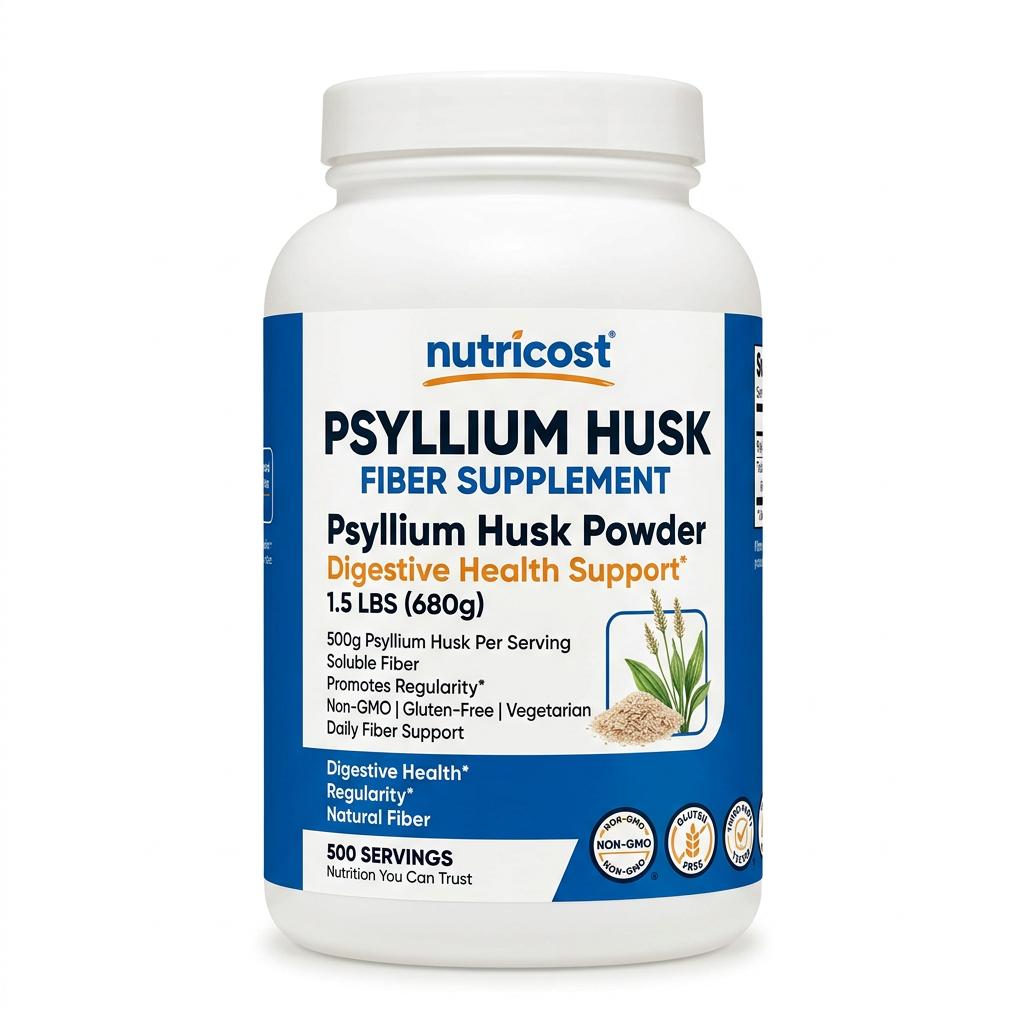 Nutricost Psyllium Husk Fiber Powder