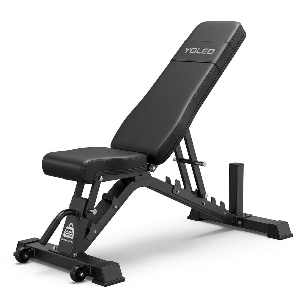 YOLEO 880LB Adjustable Foldable Weight Bench