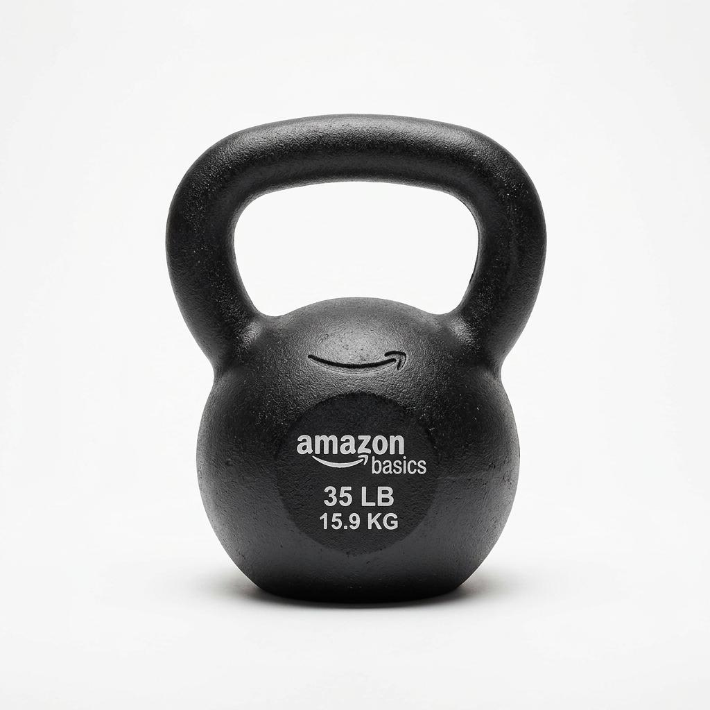Amazon Basics Cast Iron Kettlebell (35 lb)