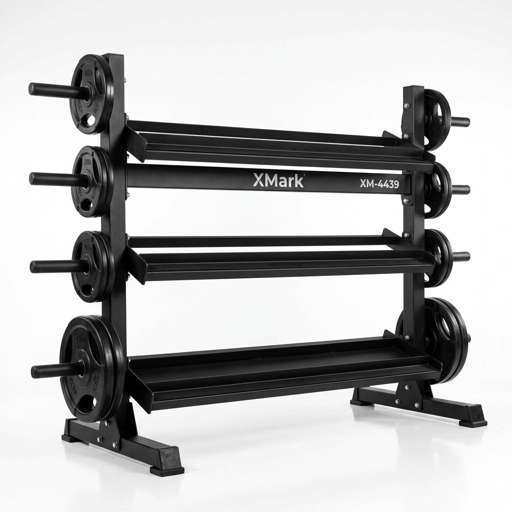XMark 3-Tier Dumbbell and Kettlebell Rack