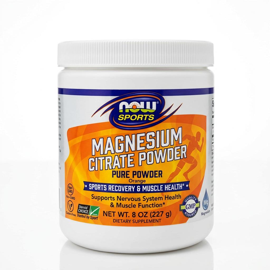 NOW Sports Magnesium Citrate Powder