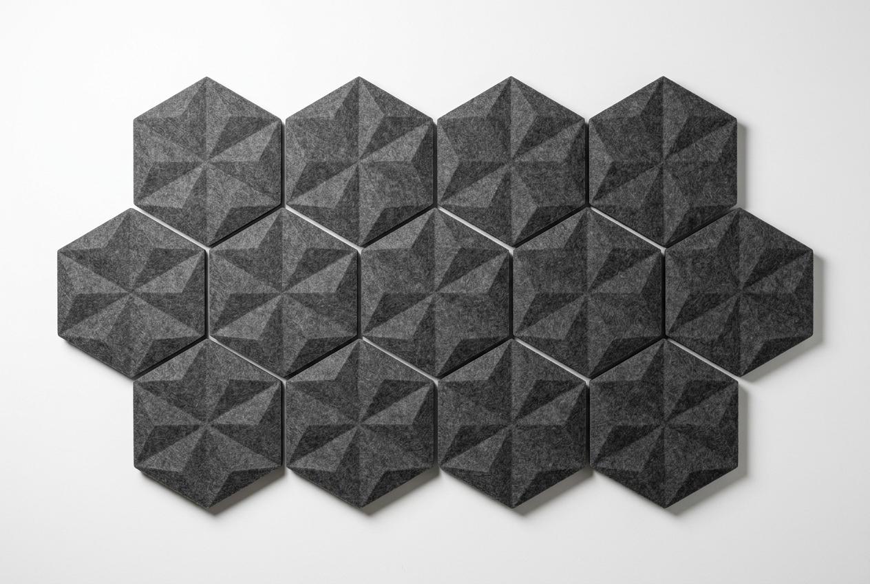 LEERON Self-Adhesive Hexagon Acoustic Panels