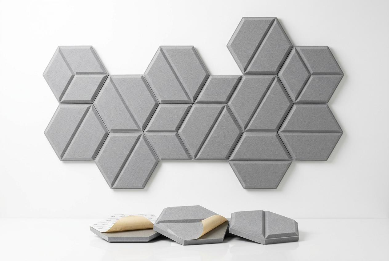 LEERON Hexagon Self-Adhesive Acoustic Panels