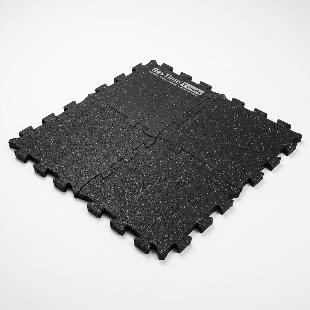 RevTime T-Grade Rubber Gym Tiles