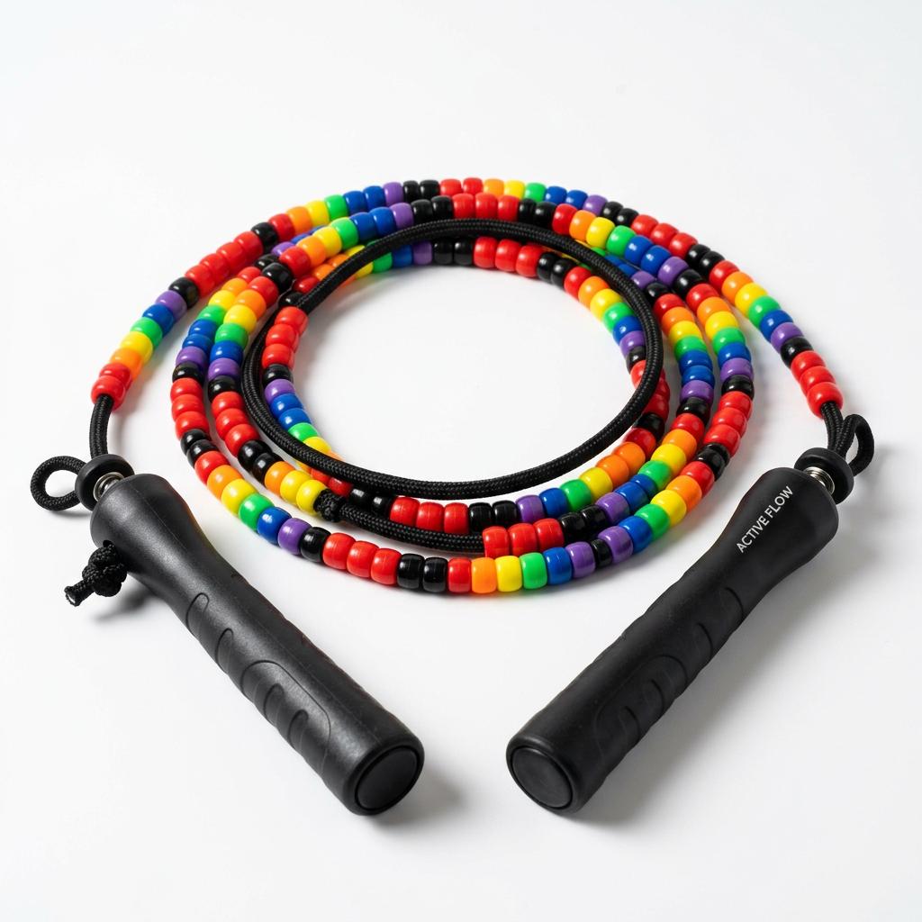 BuyJumpRopes Segmented Beaded Jump Rope