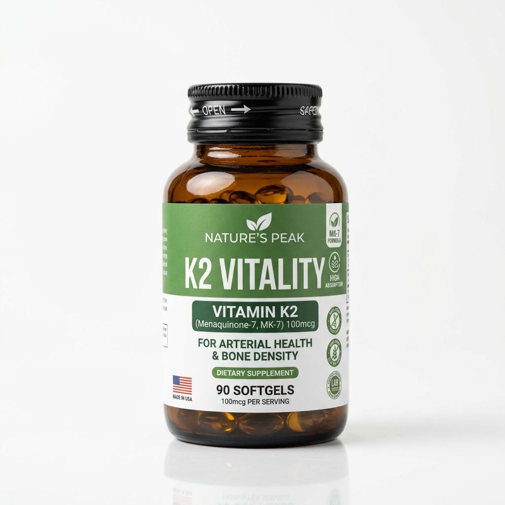 Nature's Peak K2 Vitality Vitamin K2 100mcg