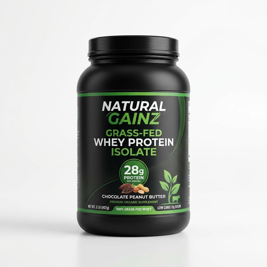 Natural Gainz Grass-Fed Whey Protein Isolate