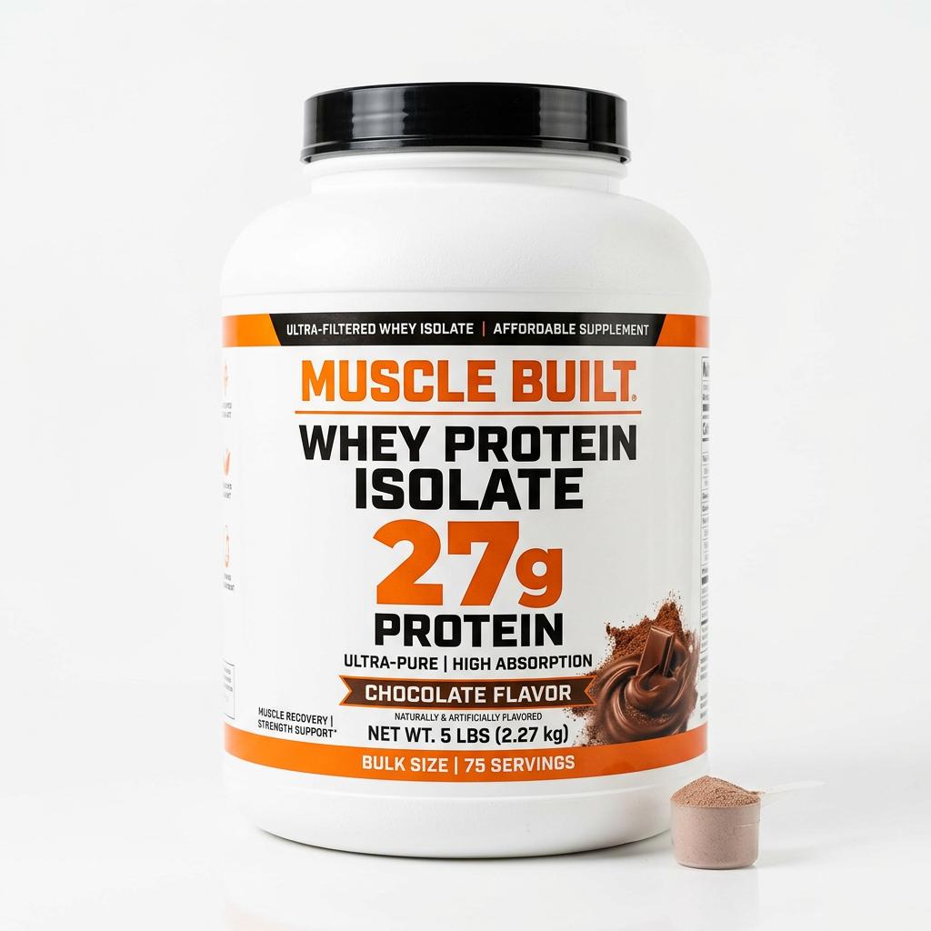 Muscle Built Whey Protein Isolate Bulk Size