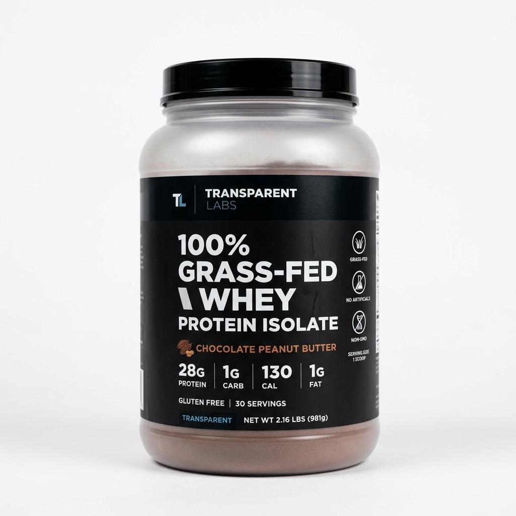 Transparent Labs 100% Grass-Fed Whey Protein Isolate