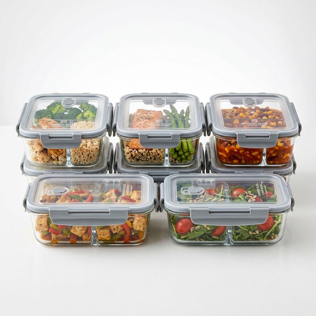 Rubbermaid Brilliance Glass Food Storage Container Set
