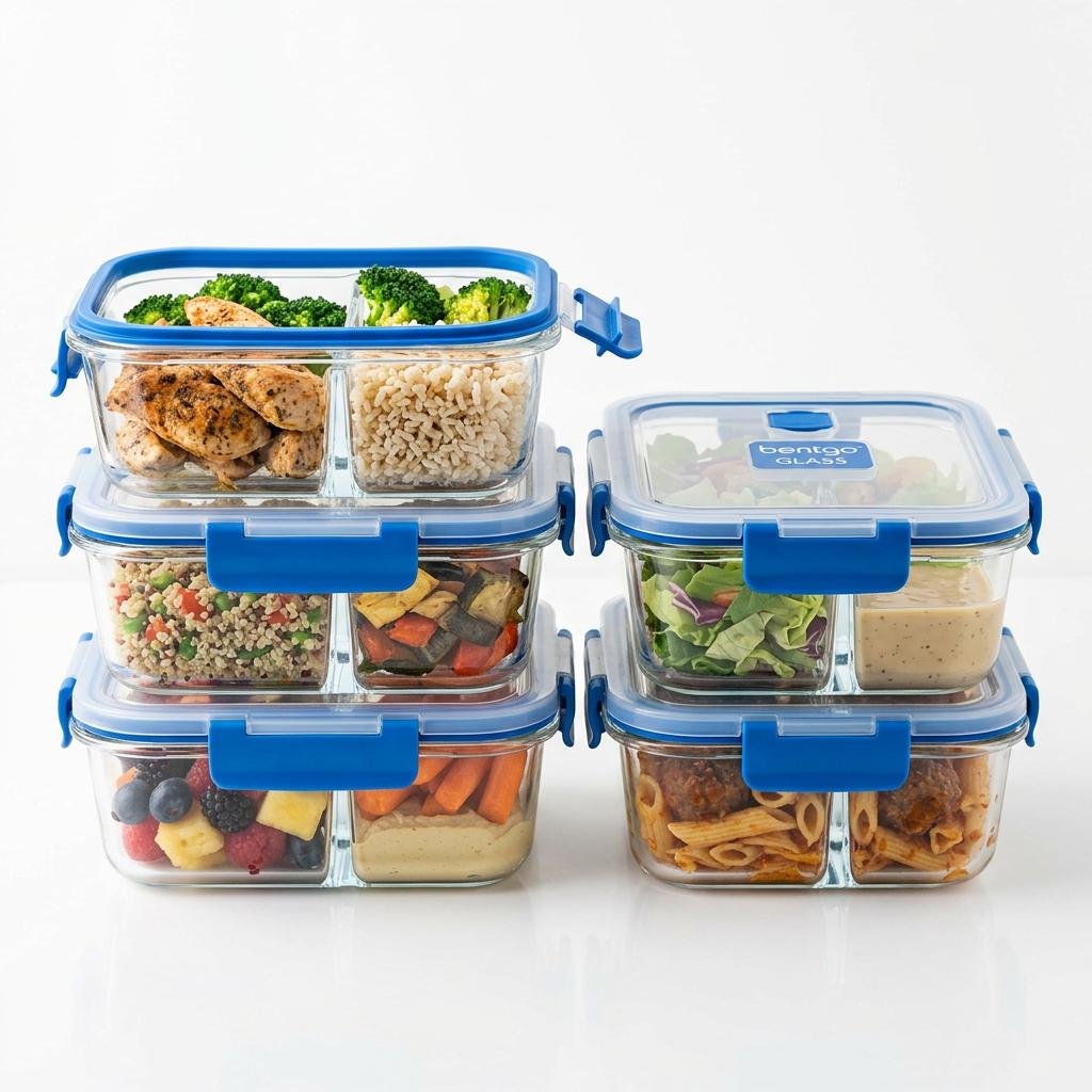 Bentgo Glass Leak-Proof Meal Prep Containers