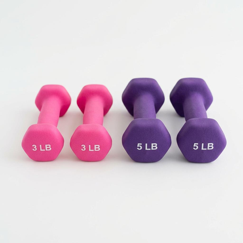 Amazon Basics Neoprene Dumbbells 3-8lb