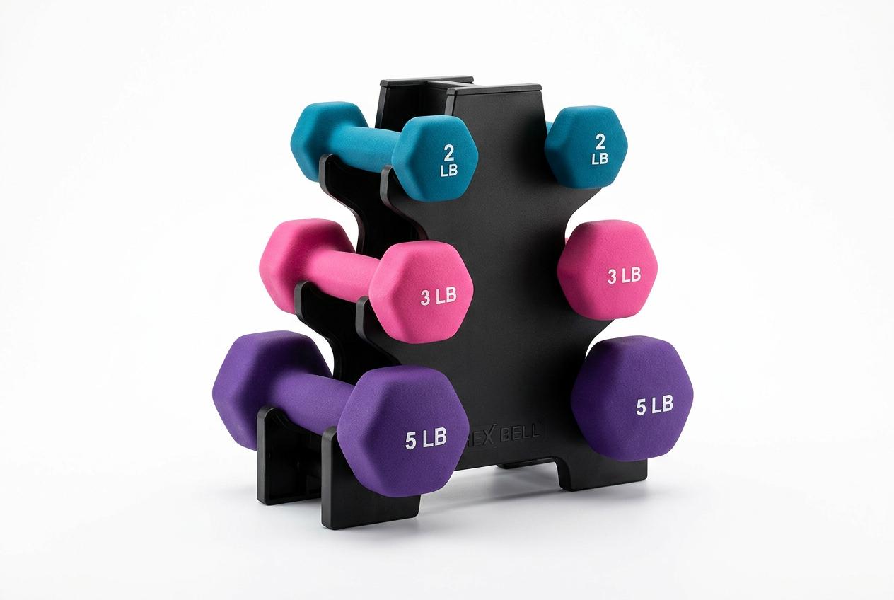 AmazonBasics Neoprene Dumbbell Set