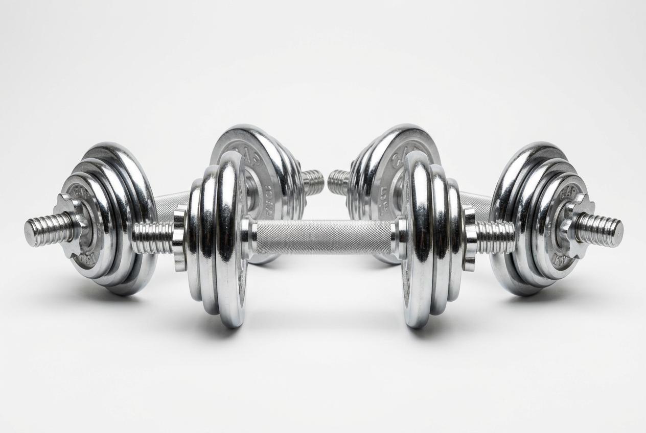 Yes4All Adjustable Chrome Dumbbells