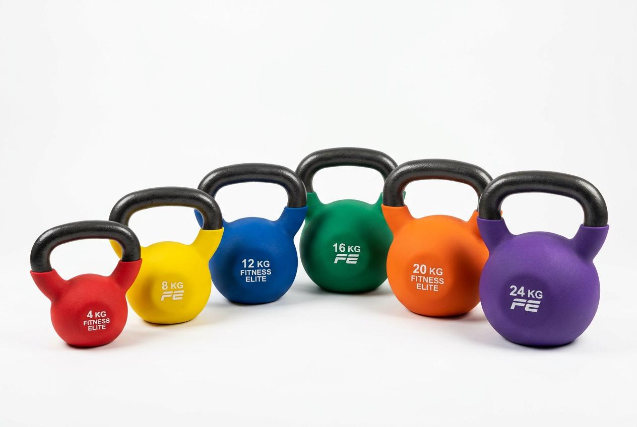 Yes4All Vinyl Coated Kettlebell Set