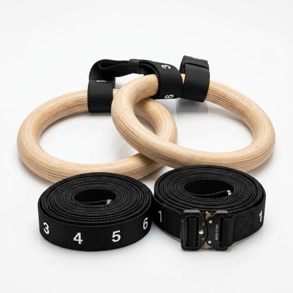 PACEARTH Wood Gymnastic Rings