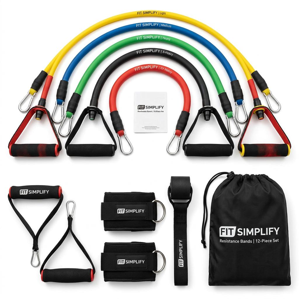 Fit Simplify Resistance Tube Bands 12-Piece Set