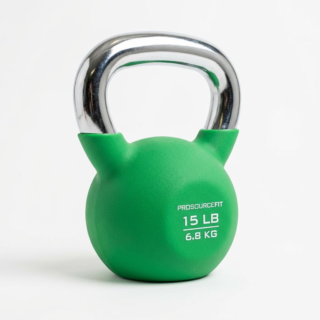 ProsourceFit Vinyl Plastic Kettlebell (15 lb)