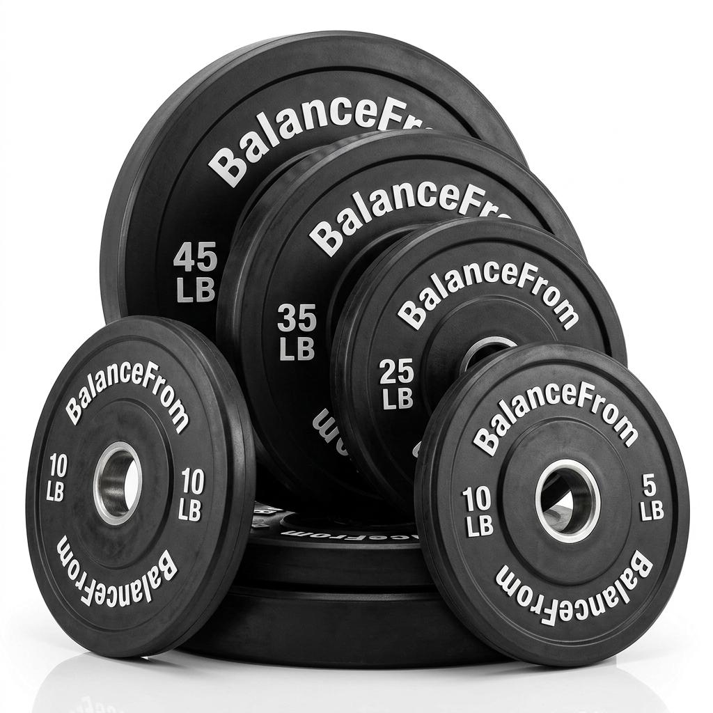 BalanceFrom Rubber Encased Olympic Weight Plates