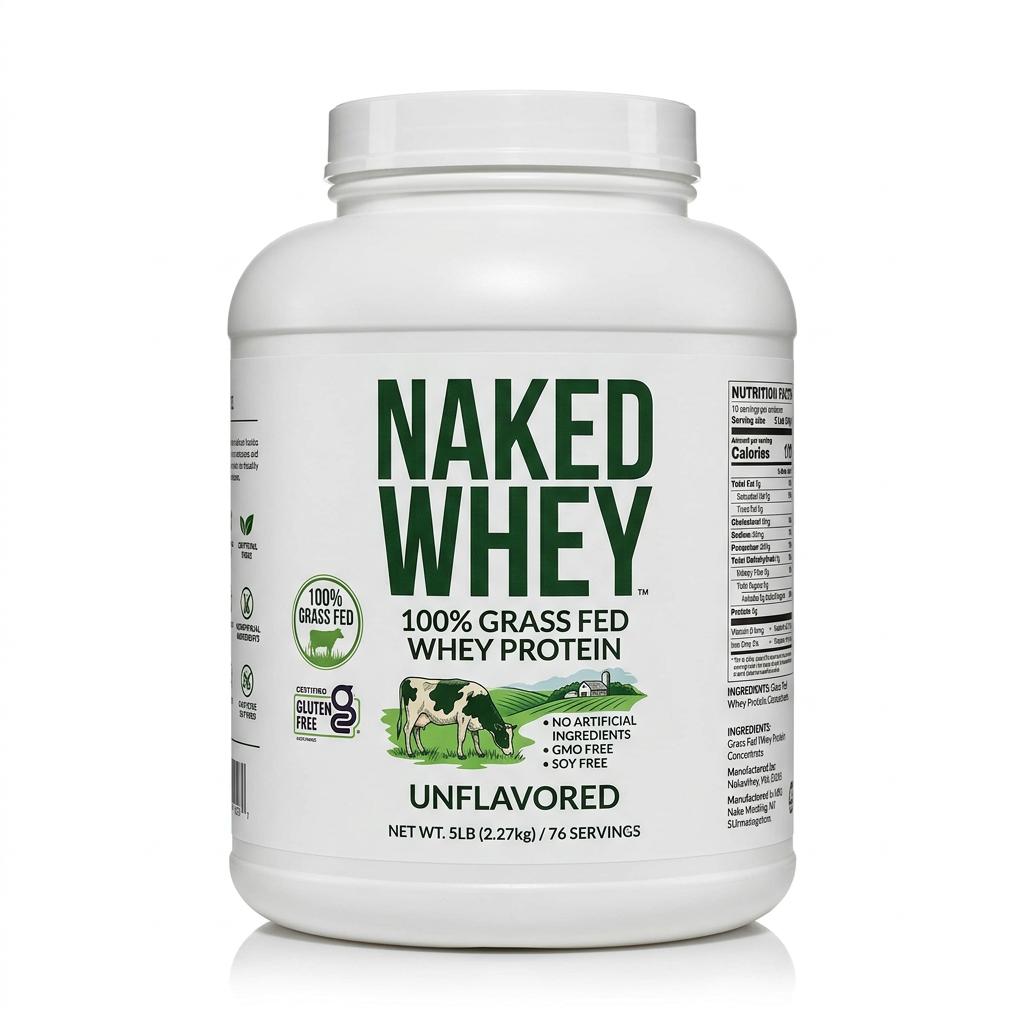 Naked Whey 5LB 100% Grass Fed Whey Protein