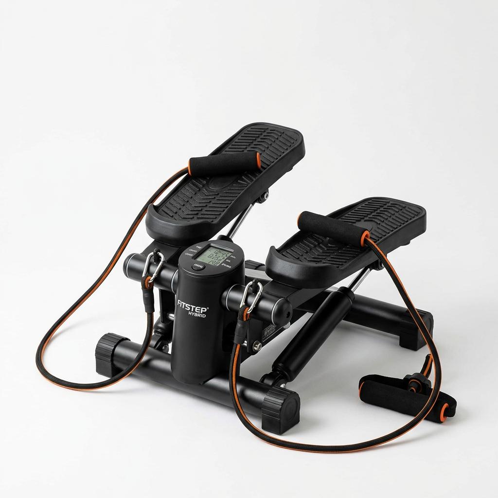 Sunny Health & Fitness Mini Stepper with Resistance Bands