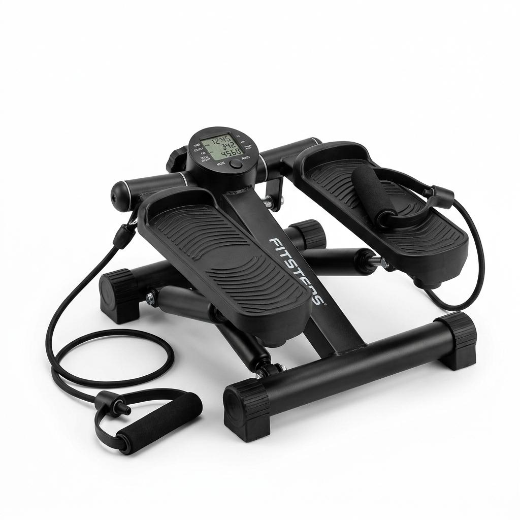 Sunny Health & Fitness Mini Stepper with Resistance Bands
