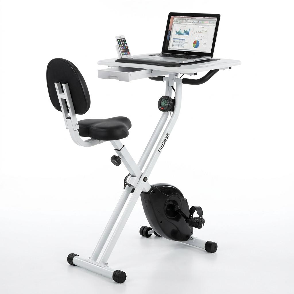 FitDesk Standing Desk Exercise Bike