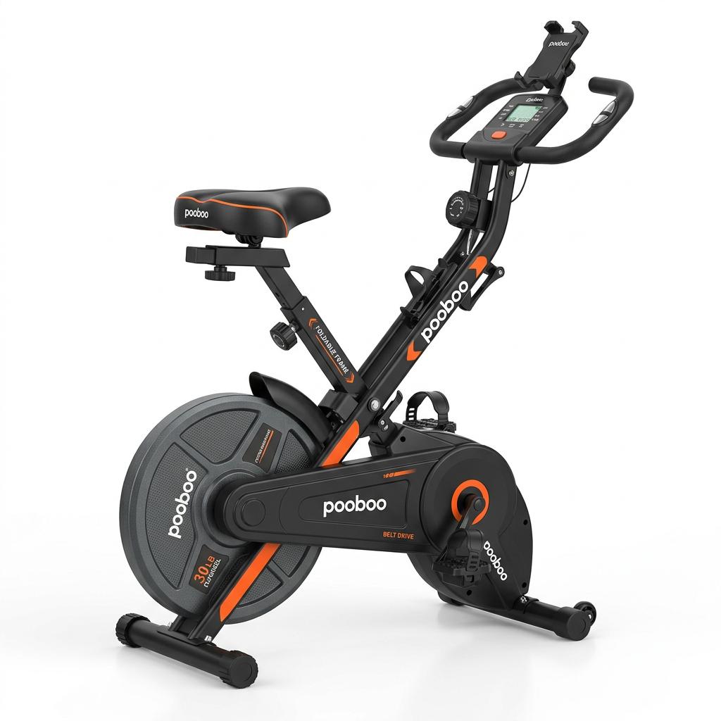 pooboo Folding Exercise Bike