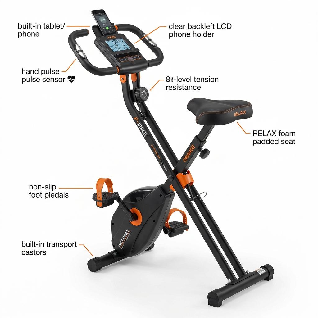 Ultrasport F-Bike Folding Exercise Bike