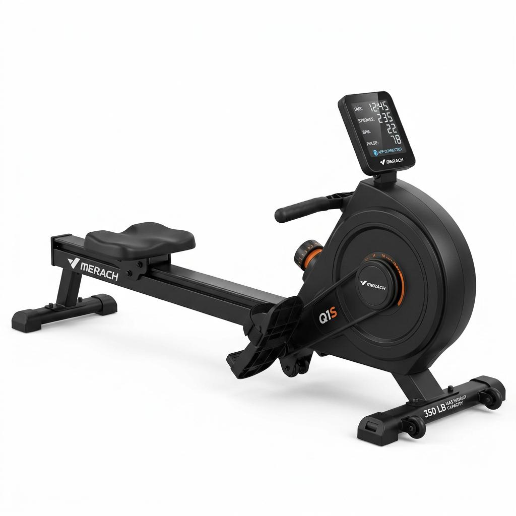 MERACH Q1S Quiet Magnetic Rowing Machine