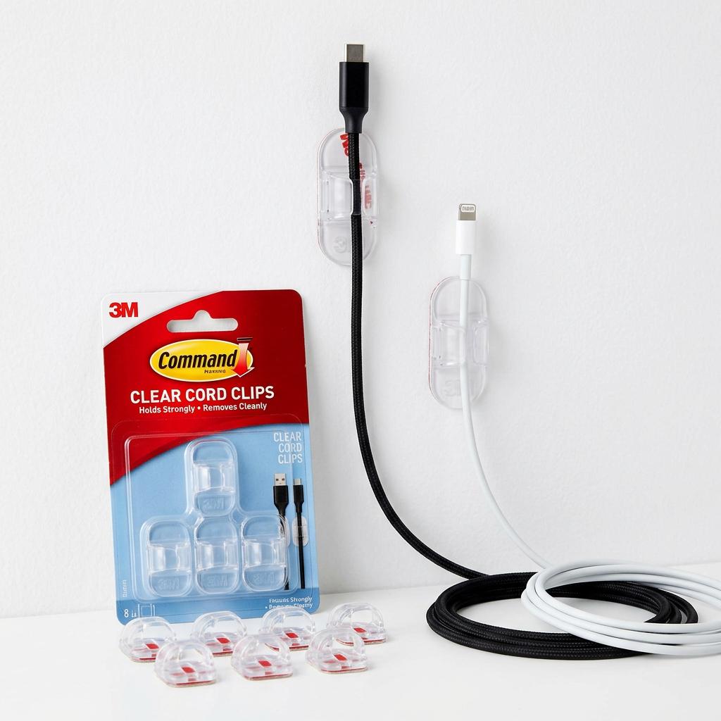 Command Clear Cord Clips