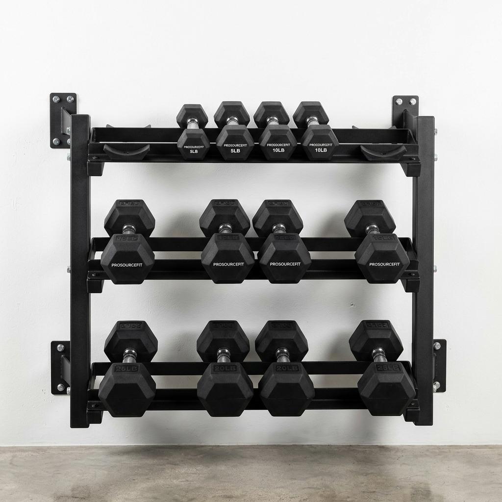 ProsourceFit Wall-Mounted Dumbbell Rack