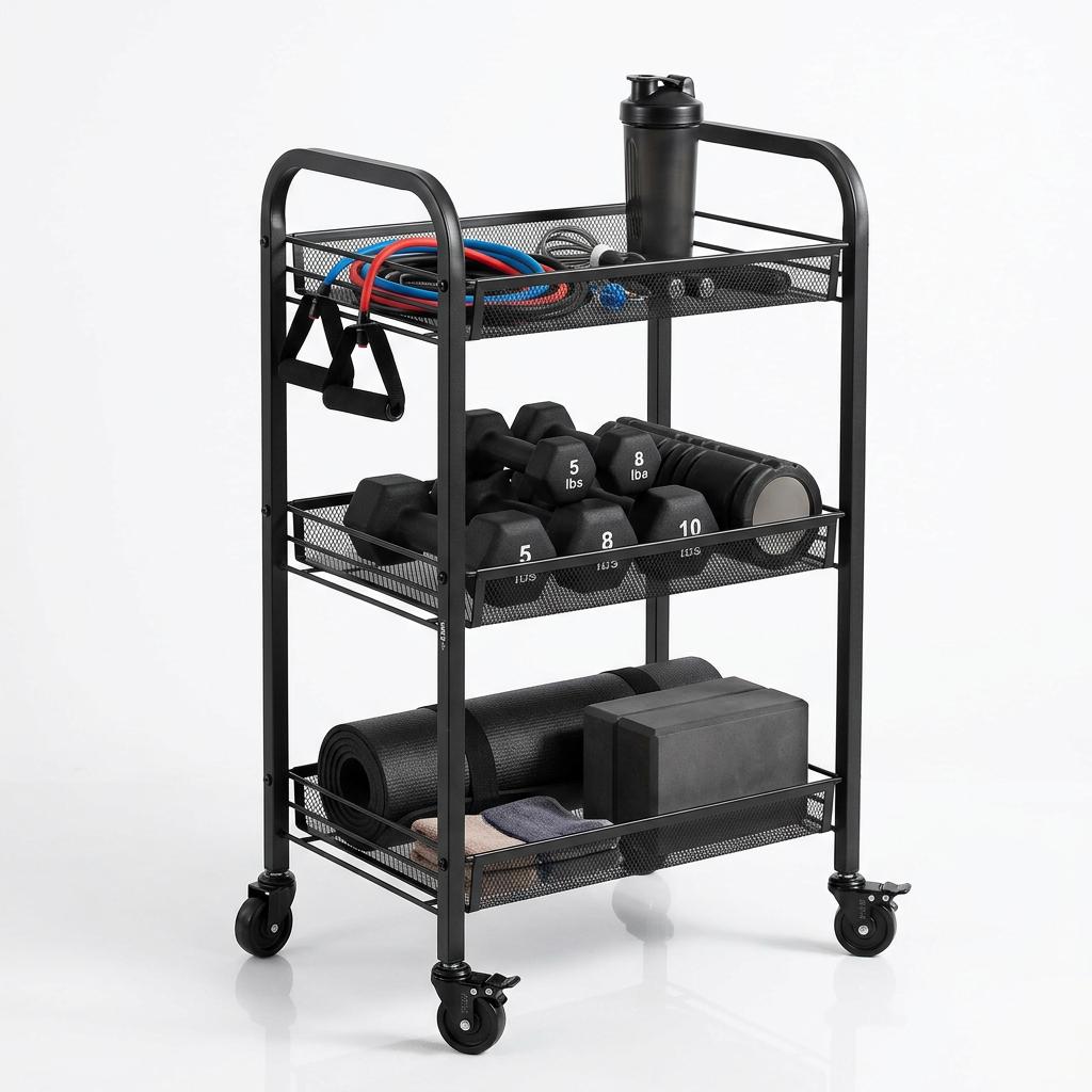 Yaheetech 3-Tier Rolling Utility Cart
