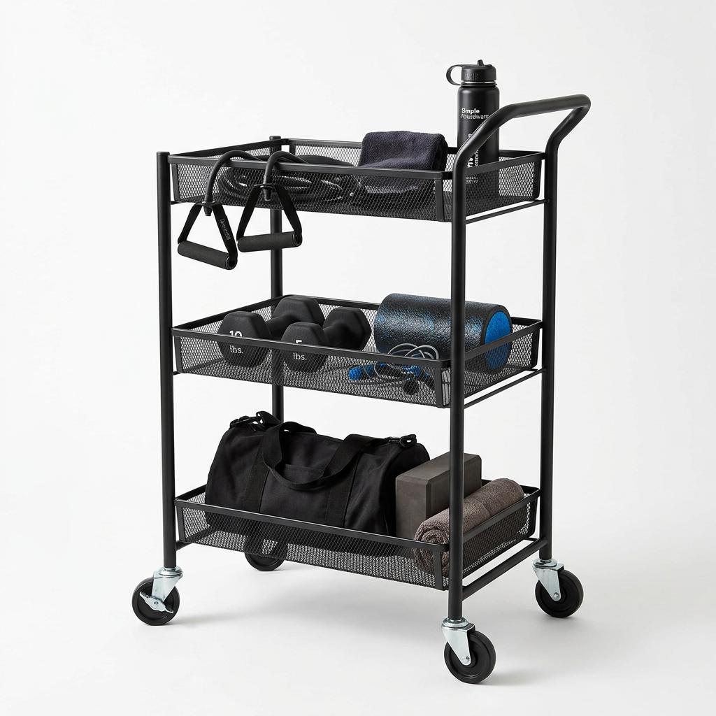 Simple Houseware Heavy-Duty 3-Tier Utility Cart