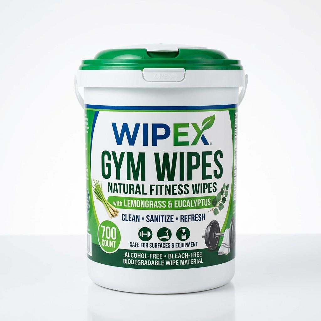Wipex Gym Wipes (700 Count, Natural Fitness Wipes)